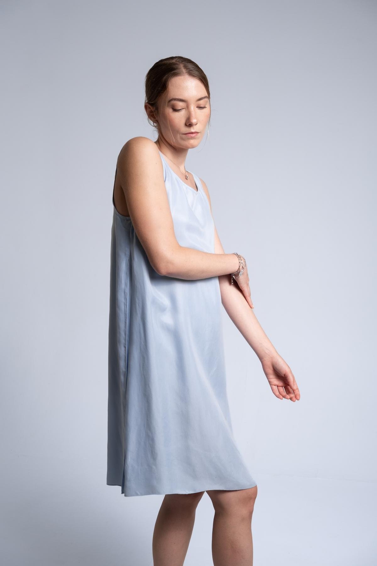 Vestido midi de cupra — 4
