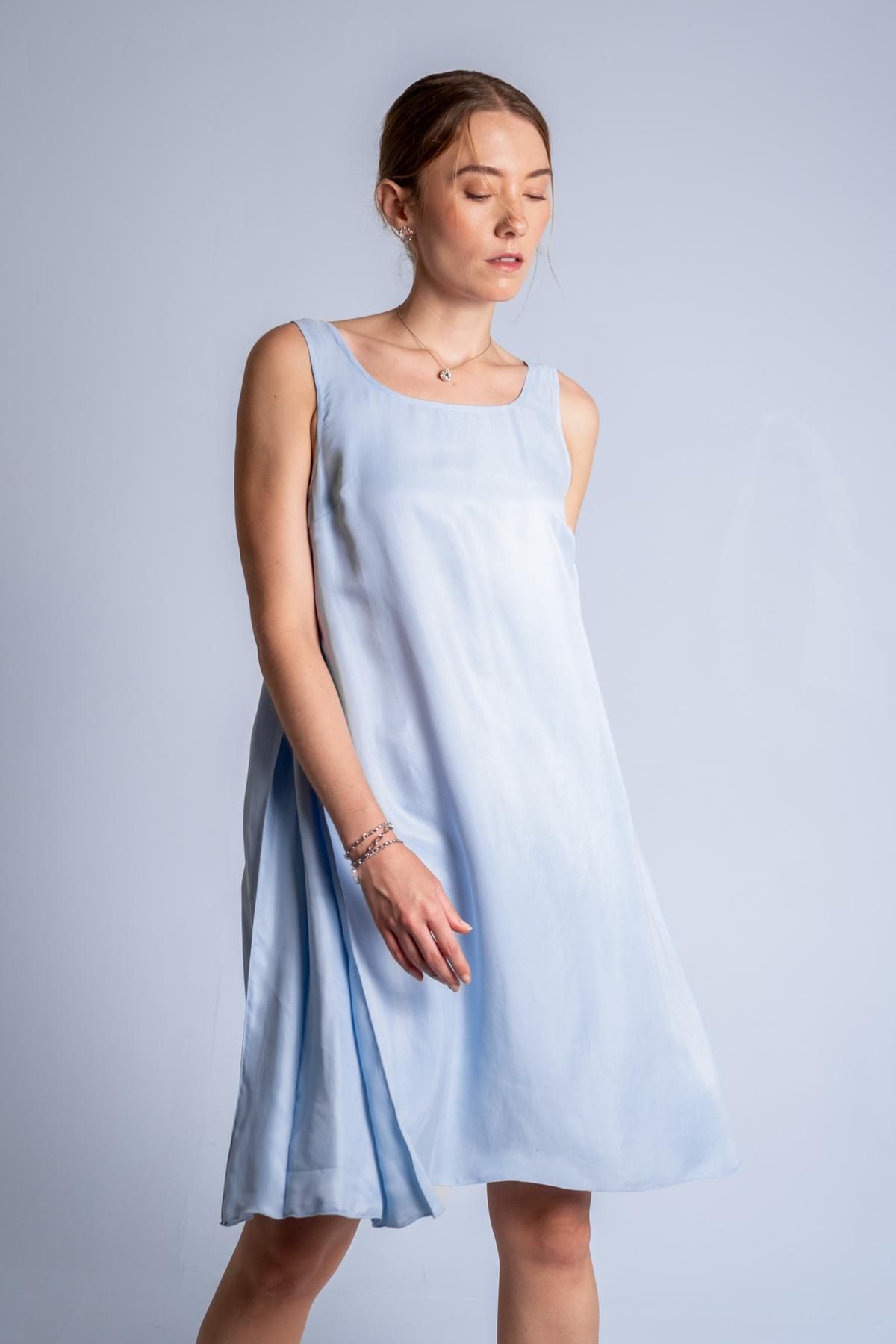 Vestido midi de cupra — 3